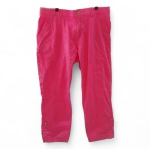 Rafaella Weekend  Women Chino Stretch Cargo Pink Pants SZ 12